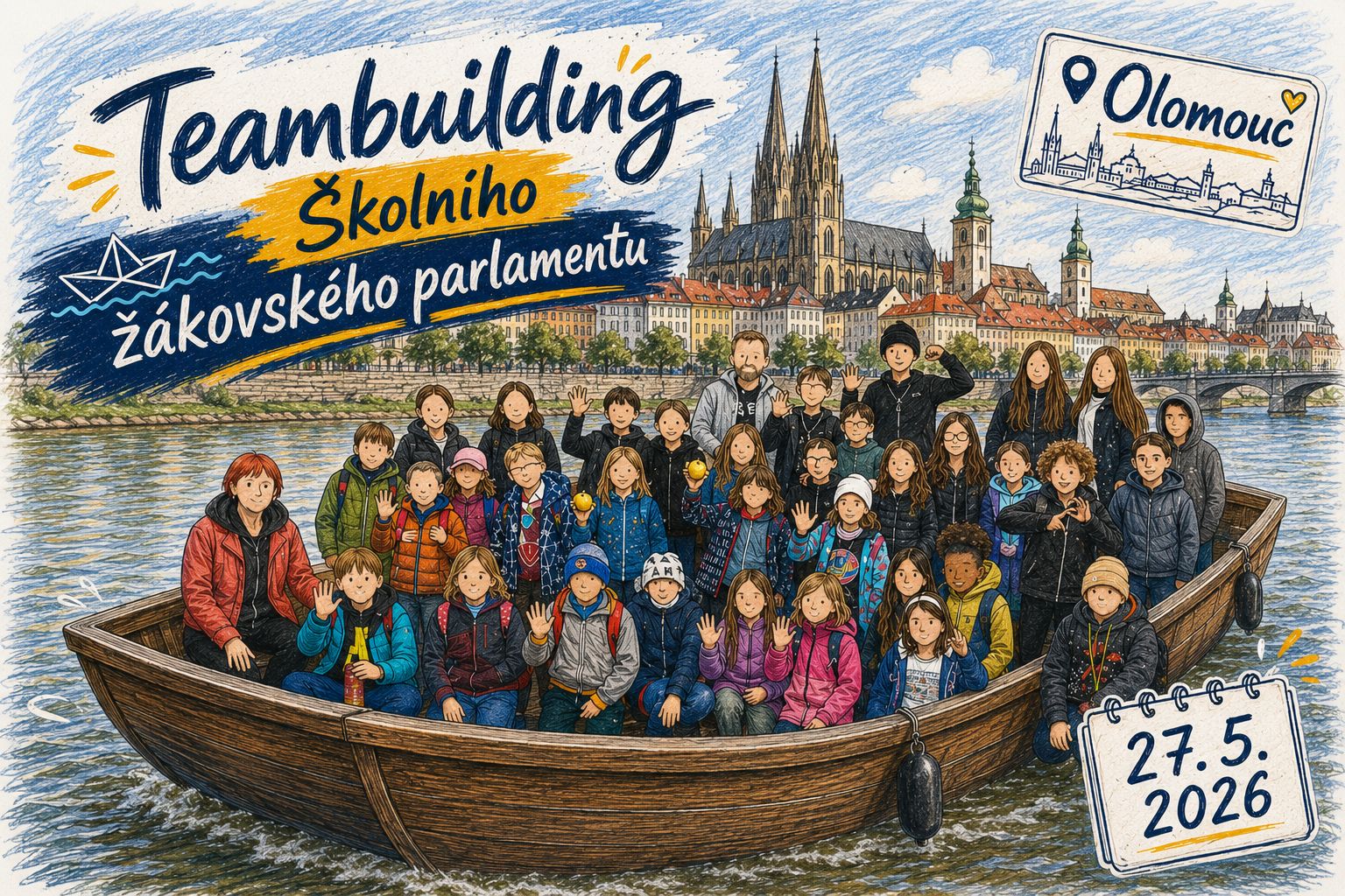 Teambuilding žákovského parlamentu: Olomouc